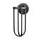 Z-Lite Leland Outdoor Wall, 1-Light, 7 In.W x 8.5 In.L x 18 In.H, Sand Black/Sand Blast 5005M-BK-LED - alternate 4